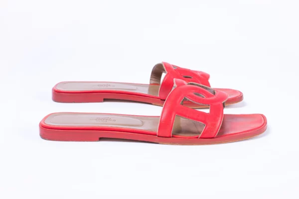 Hermès Omaha Red Pantofle - Obrázek 3