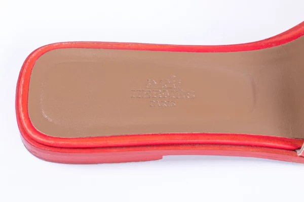 Hermès Omaha Red Pantofle - Obrázek 4