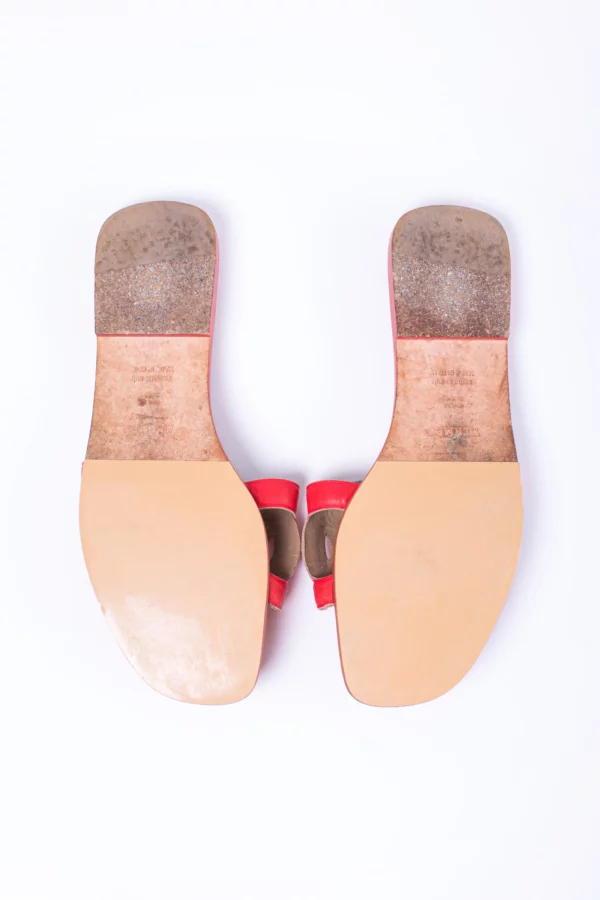 Hermès Omaha Red Pantofle - Obrázek 6