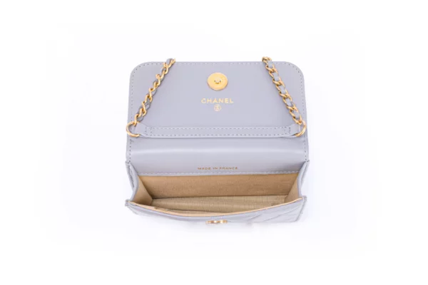 Chanel Mini Grey Bag - Obrázek 3