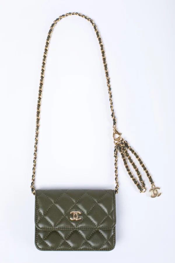 Chanel Mini Khaki Bag - Obrázek 3