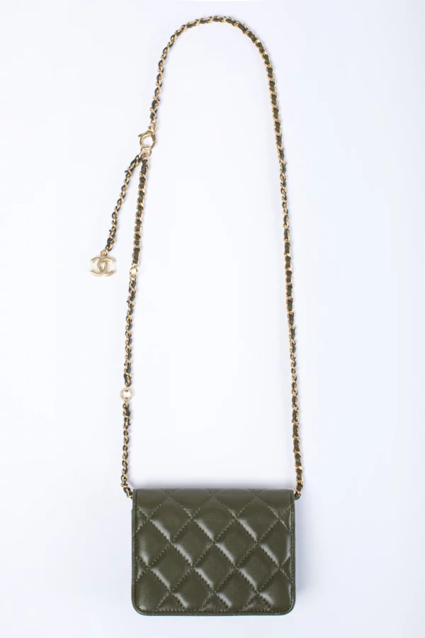 Chanel Mini Khaki Bag - Obrázek 4