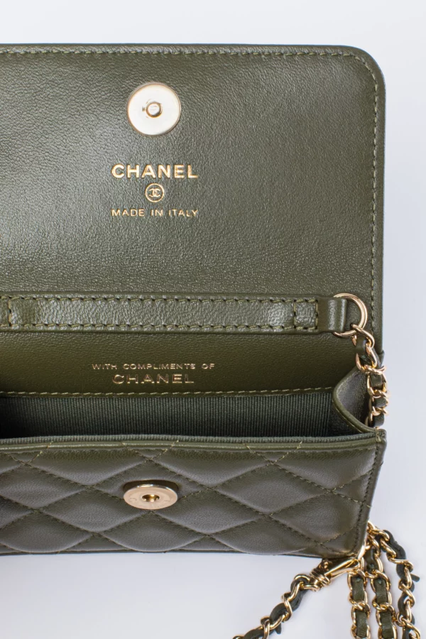 Chanel Mini Khaki Bag - Obrázek 5