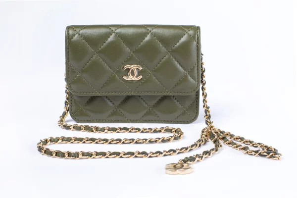 Chanel Mini Khaki Bag
